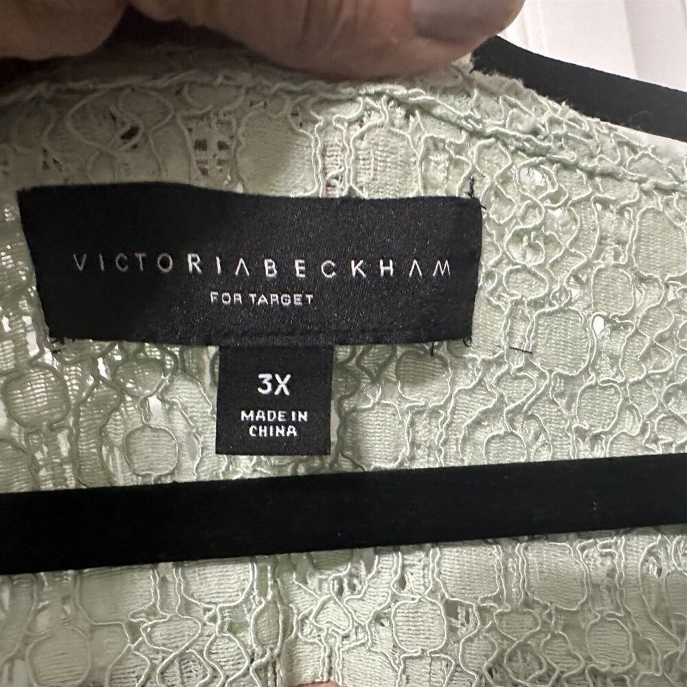 Victoria Beckham For Target Mint Green Lace Dress Womens 3X Shift Party Wedding - Picture 4 of 10